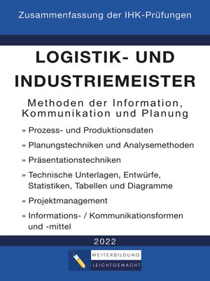 cover image of Logistik- und Industriemeister Basisqualifikation--Zusammenfassung der IHK-Prüfungen